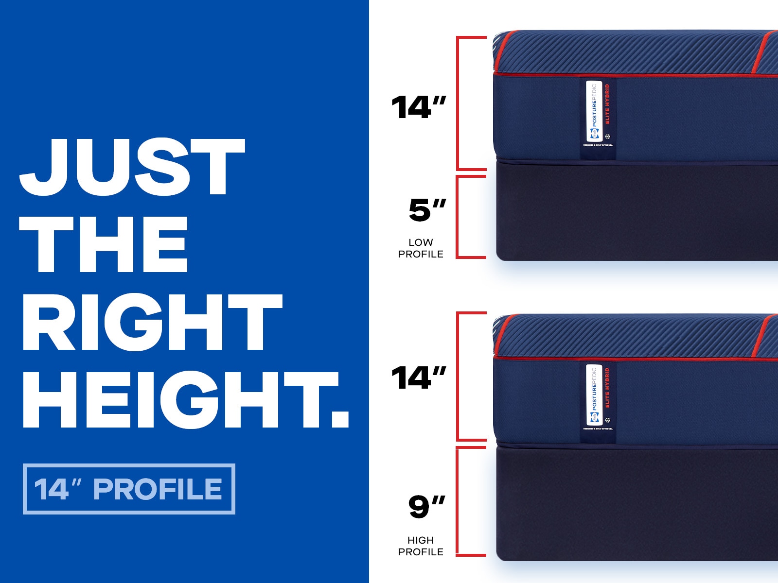 Sealy Posturepedic Elite High Point II Series Hybrid Soft Mattress, 14in. Profile
